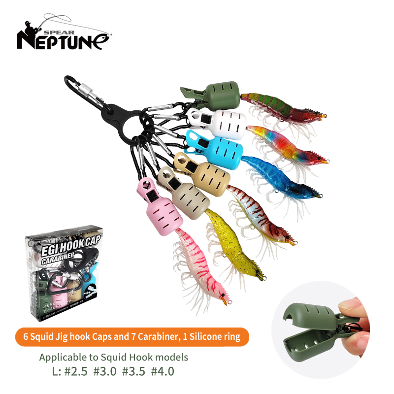 Fishing Hook Jig - Kit pelindung umpan cumi-cumi 6 buah,