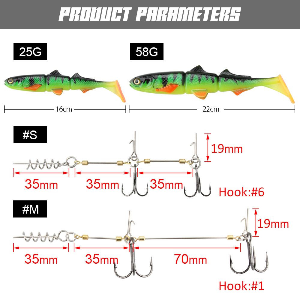 Sistem Kail Rig Spinpoler Pike - Fishing Hook Size ulasan dan harga