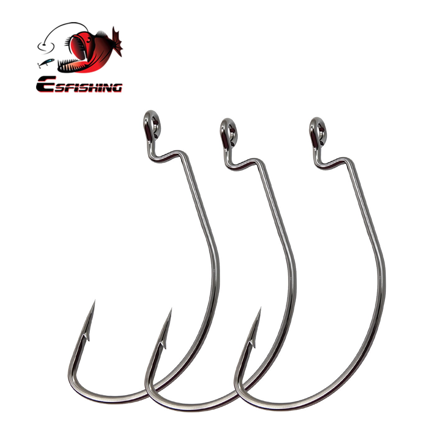 Kail Pancing ESFISHING Offset  - Fishing Hook Size ulasan dan harga