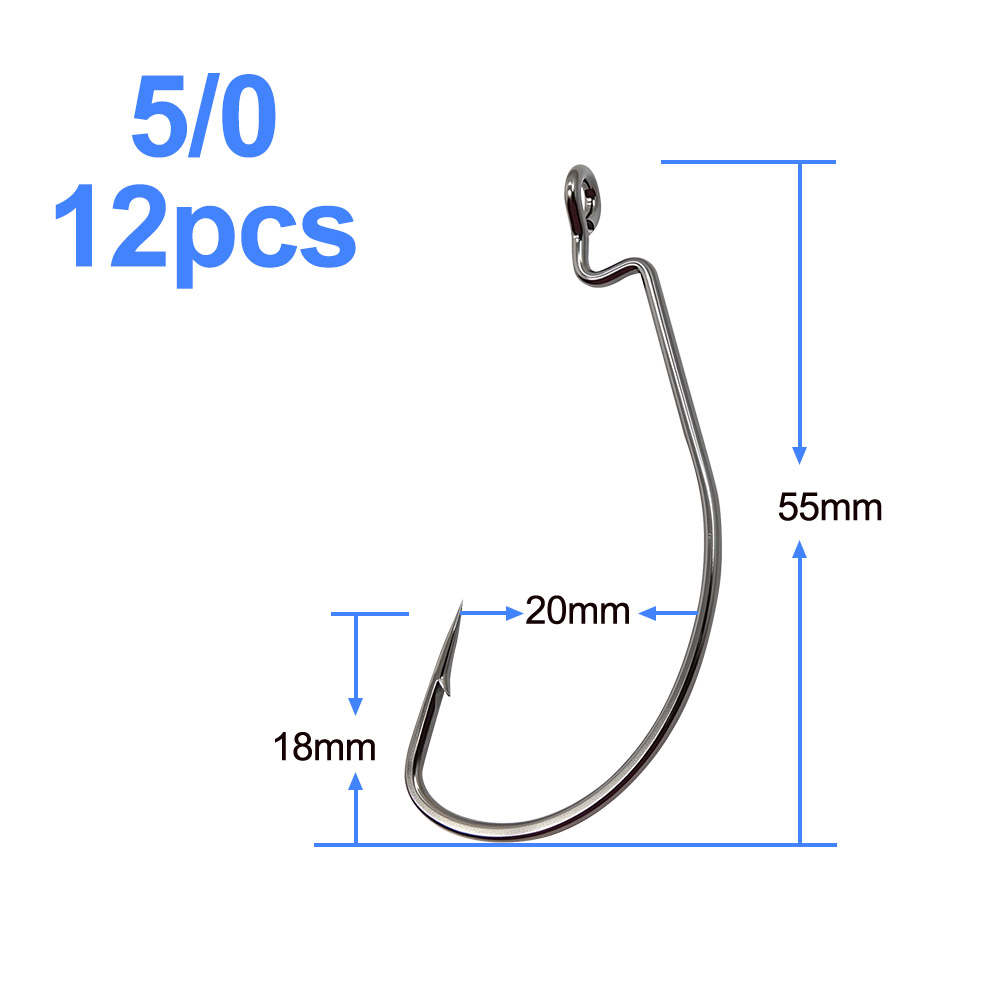 Kail Pancing ESFISHING Offset  - Fishing Hook Size ulasan dan harga