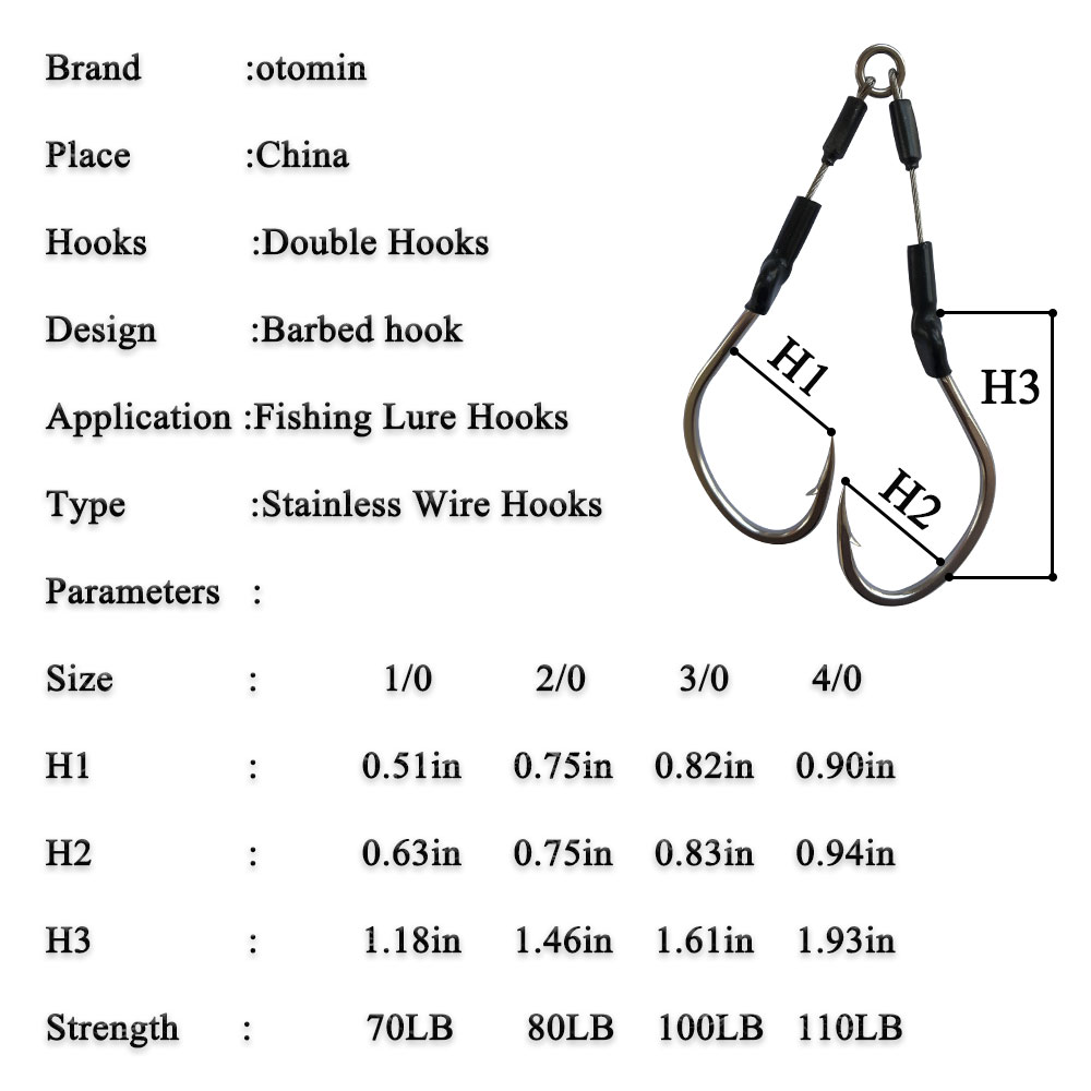2 pasang/kantong kait Jigging  - Fishing Hook Assortment ulasan dan harga