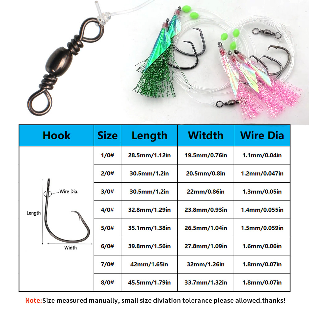 Bimoo 10 Paket Rig Sabiki Panc - Fishing Hook Size ulasan dan harga