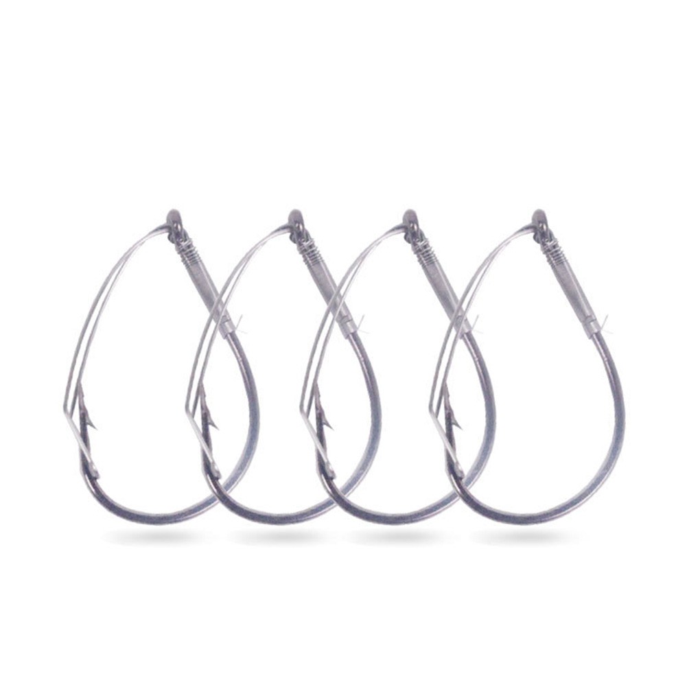10 buah/kotak baja karbon ting - Fishing Hook Weedless ulasan dan harga