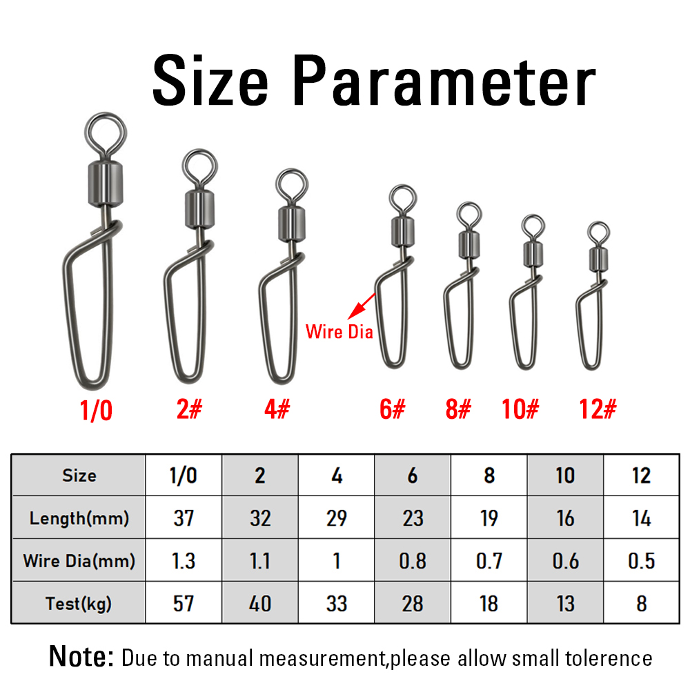 20PCS # 12 -1/0 Rolling Swivel - Fishing Hook Stainless Steel ulasan dan harga