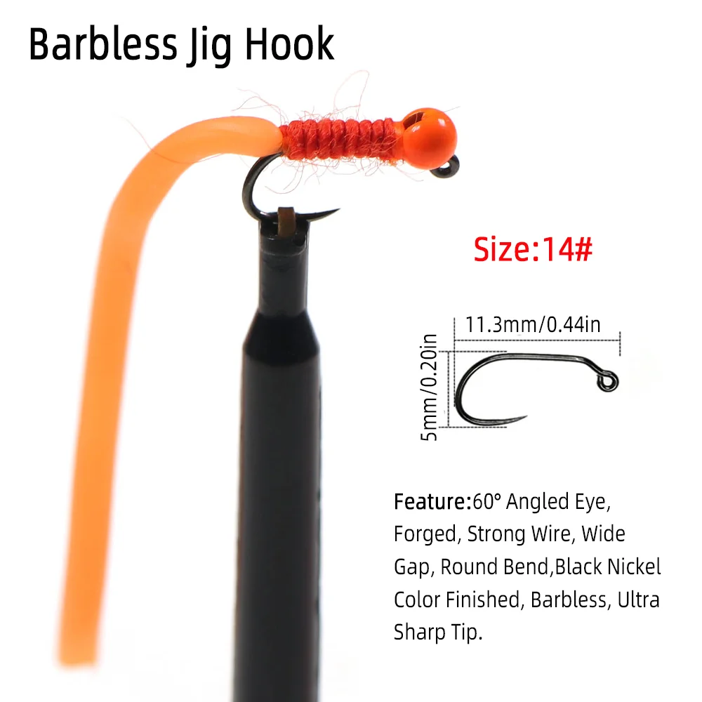 4 buah # 14 Umpan Pancing Tung - Fishing Hook Barbless ulasan dan harga
