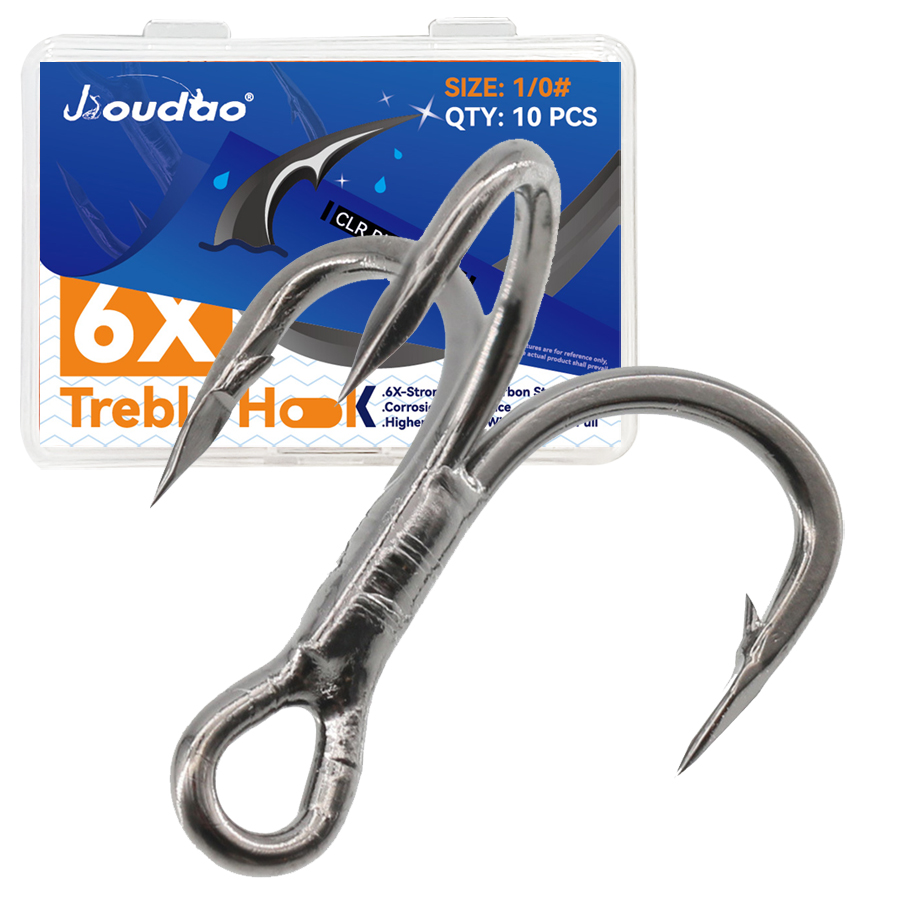 6X kail pancing Treble 10 buah - Fishing Hook Barbless ulasan dan harga